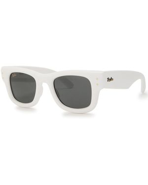 Ray-Ban X A$Ap Rocky Puffer Wayfarer Sunglasses - White