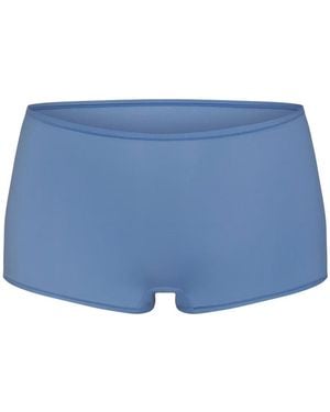 Skims Stretch-Jersey Boy Shorts - Blue