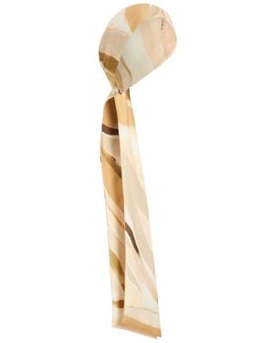 Eugenia Kim Gigi Printed Satin Headscarf - White