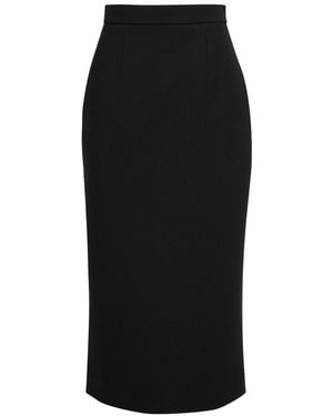 ROKSANDA Amel Crepe Midi Skirt - Black