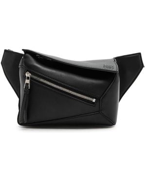 Loewe Puzzle Edge Mini Leather Belt Bag - Black