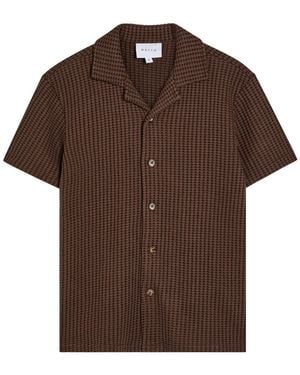 Raith Marcos Waffle-Knit Cotton-Blend Shirt - Brown