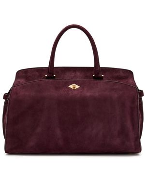 Metier Private Eye Suede Tote Bag - Purple