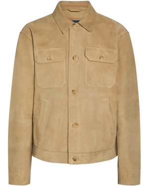 Polo Ralph Lauren Pocket Suede Overshirt - Natural