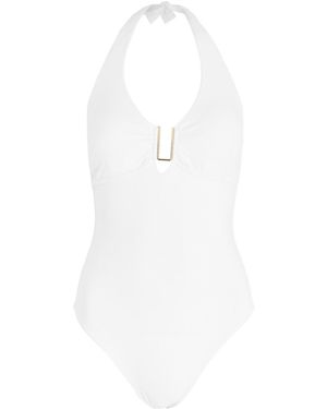 Melissa Odabash Tampa Halterneck Swimsuit - White