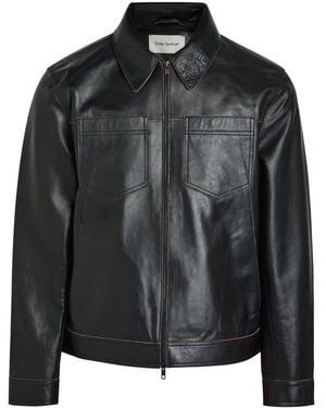 Oliver Spencer Leather Jacket - Black