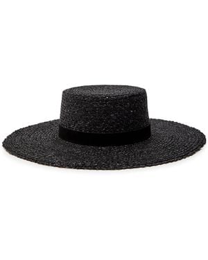 Lack of Color Mira Straw Hat - Black