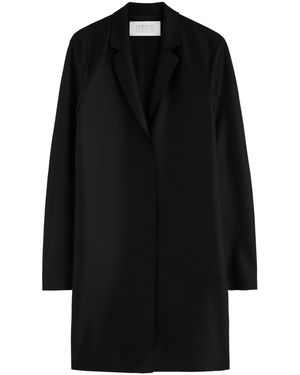 Harris Wharf London Cocoon Wool-Felt Coat - Black