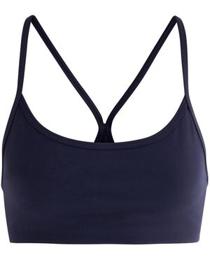 Vuori All The Feels Stretch-Nylon Soft-Cup Bra - Blue