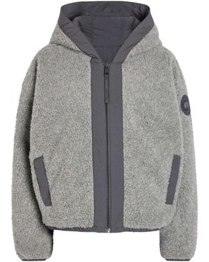Canada Goose Alberni Reversible Fleece Bomber Jacket - Grey