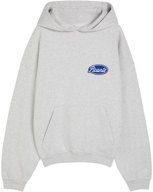 Picante Senna Hooded Cotton Sweatshirt - Grey