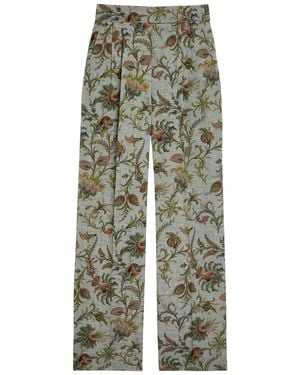 Etro Patterned Wide-Leg Pants - Multicolor
