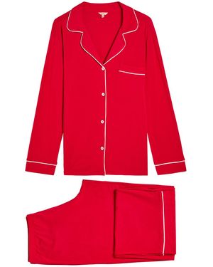 Eberjey Gisele Jersey Pyjama Set - Red