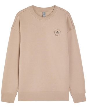 Stella McCartney Adidas X Logo-Print Cotton Sweatshirt - Natural