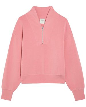 Varley Davidson Half-Zip Stretch-Jersey Sweatshirt - Pink