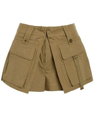 Isabel Marant Barta Canvas Shorts - Natural