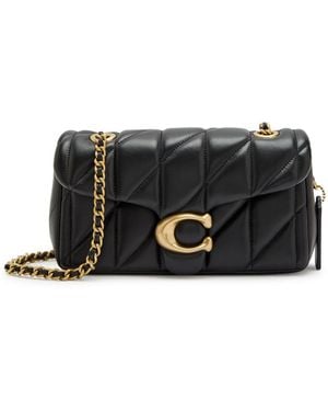 COACH Tabby 20 Quilted Leather Shoulder Bag - Black