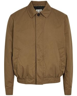 Saint Laurent Quilted Cotton Jacket - Brown