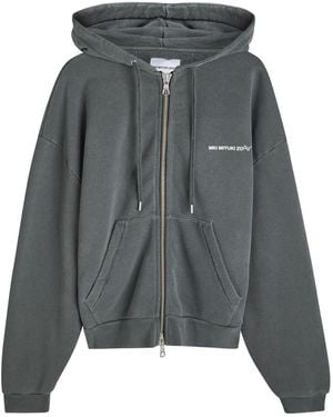 MKI Miyuki-Zoku Uniform Hooded Cotton-Blend Sweatshirt - Grey