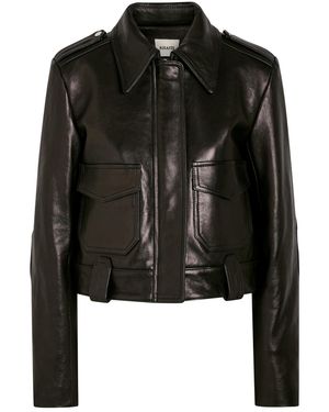 KHAITE Cordelia Leather Jacket - Black