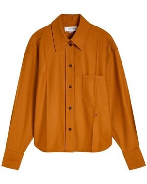 Victoria Beckham Twill Shirt - Brown