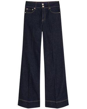 Alice + Olivia Perfect Wide-Leg Jeans - Blue