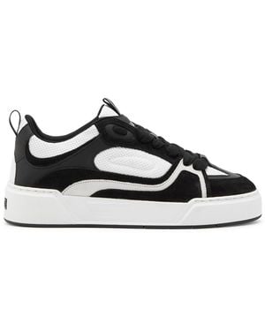 Cleens Essential Skate Paneled Mesh Sneakers - Black