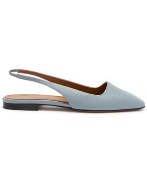 Atp Atelier Plesio Leather Slingback Flats - White