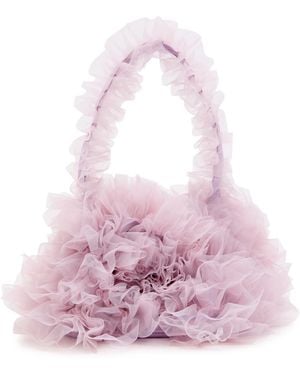Sister Jane Isla Jacquard Cloqué Top Handle Bag - Pink