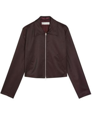 Our Legacy Statue Satin-Twill Jacket - Brown