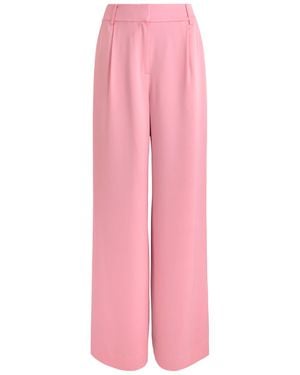 Jonathan Simkhai Malcolm Wide-Leg Satin Trousers - Pink