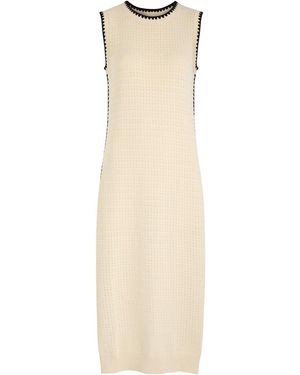 Varley Dwight Pointelle-Knit Cotton Midi Dress - White