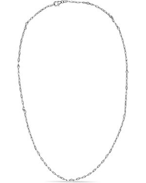 Haus of Brilliance 14K Bezel Set 1.00 Cttw Diamond 11 Station Necklace - Metallic