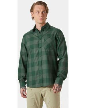 Helly Hansen Aker Flannel Long Sleeve Shirt - Green