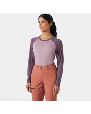 Helly Hansen Hh Durawool Crew Long Sleeve - Purple
