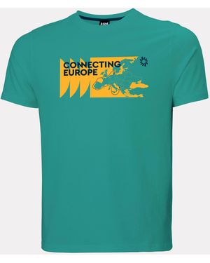 Helly Hansen The Ocean Race T-Shirt 2.0 Homme Vert - Bleu