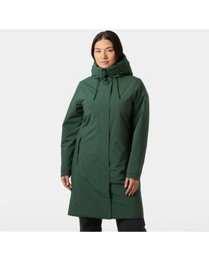 Helly Hansen Impermeabile Donna Victoria Con Cappuccio Verde