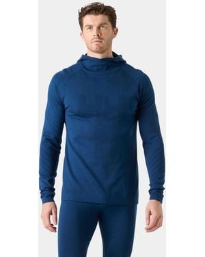 Helly Hansen Lifa Merino Knitevo Hoodie - Blue