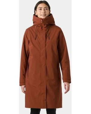 Helly Hansen Victoria Insulated Impermeabile Rosso - Marrone