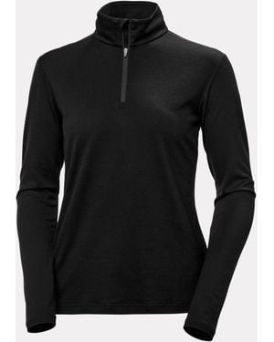 Helly Hansen 'S Hh Merino Half-Zip Base Layer - Negro
