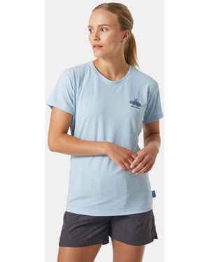Helly Hansen Skog Recycled Graphic Jersey Tshirt - Blue