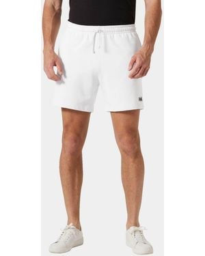 Helly Hansen Hh Terry Loop Shorts Hombre - Blanco