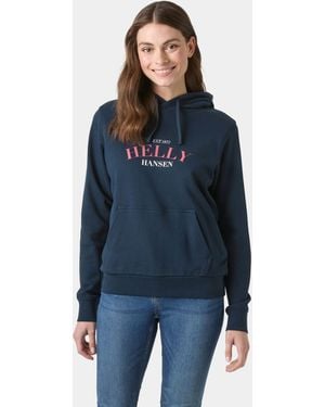 Helly Hansen Core Graphic Hoodie - Blue