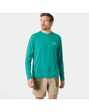 Helly Hansen Skog Graphic Long Sleeve Tee - Green