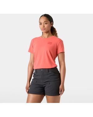 Helly Hansen Skog Recycled Graphic Jersey Tshirt - Red