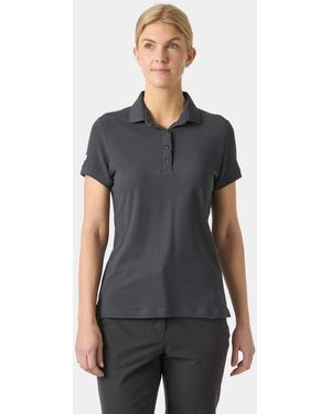 Helly Hansen Crewline Quick-Dry Stretch Polo Shirt - Black