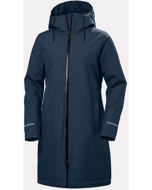 Helly Hansen Aspire Long Hooded Raincoat - Blue
