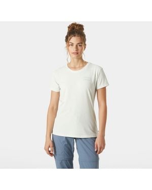 Helly Hansen Skog Recycled Graphic Jersey Tshirt - White