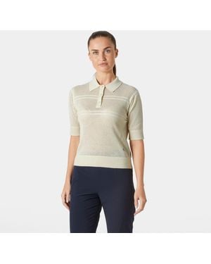 Helly Hansen Salt Knit Polo - Natural