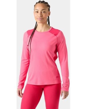 Helly Hansen Lifa Active Crew Lightweight Base Layer - Pink
